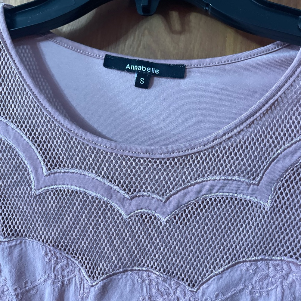 Mauve/pink maternity top - Picture 3 of 3